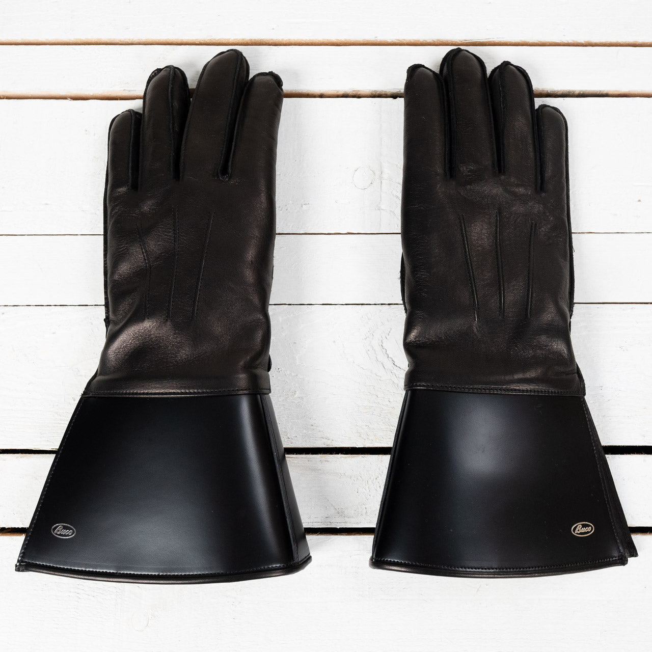 Buco Leather Gauntlet Motorcycle Gloves