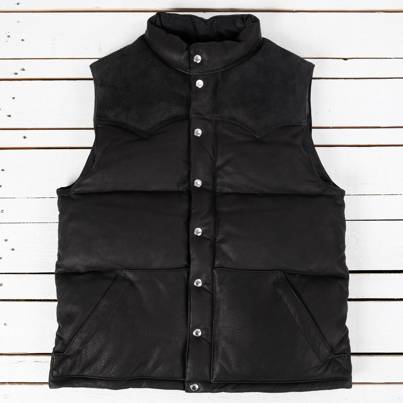 Deerskin Down Vest Black