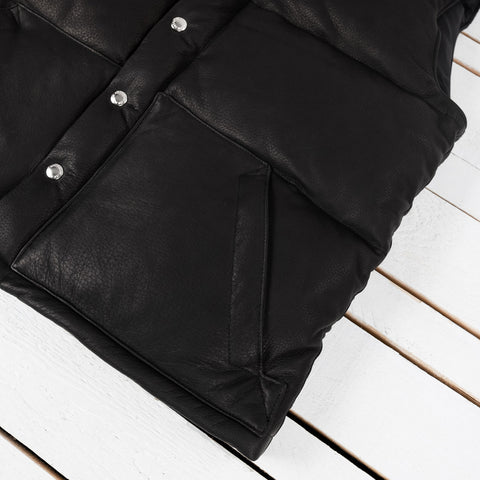 Deerskin Down Vest Schwarz