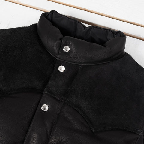 Deerskin Down Vest Schwarz