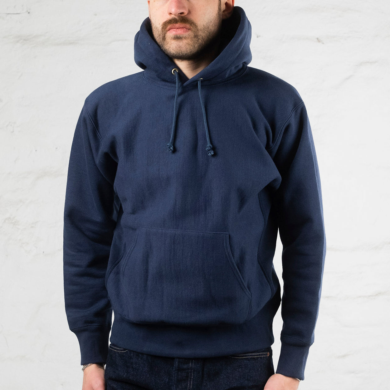 Heavyweight Hooded Sweatshirt Navy 