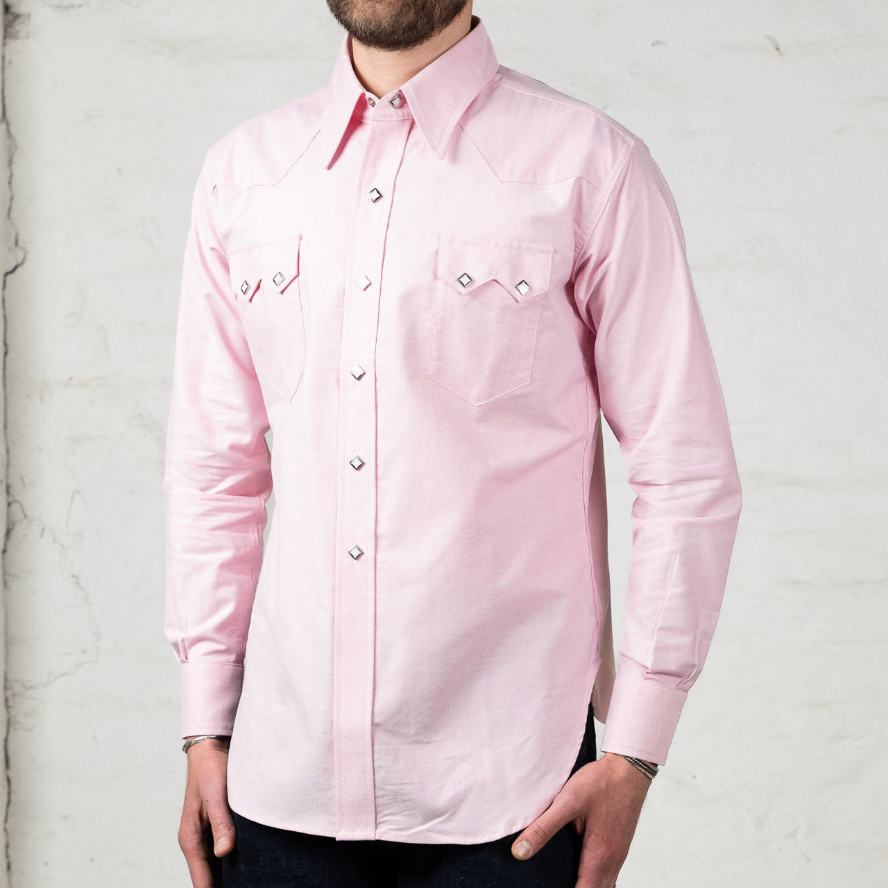 OXFORD WESTERN SHIRT SAWTOOTH PINK