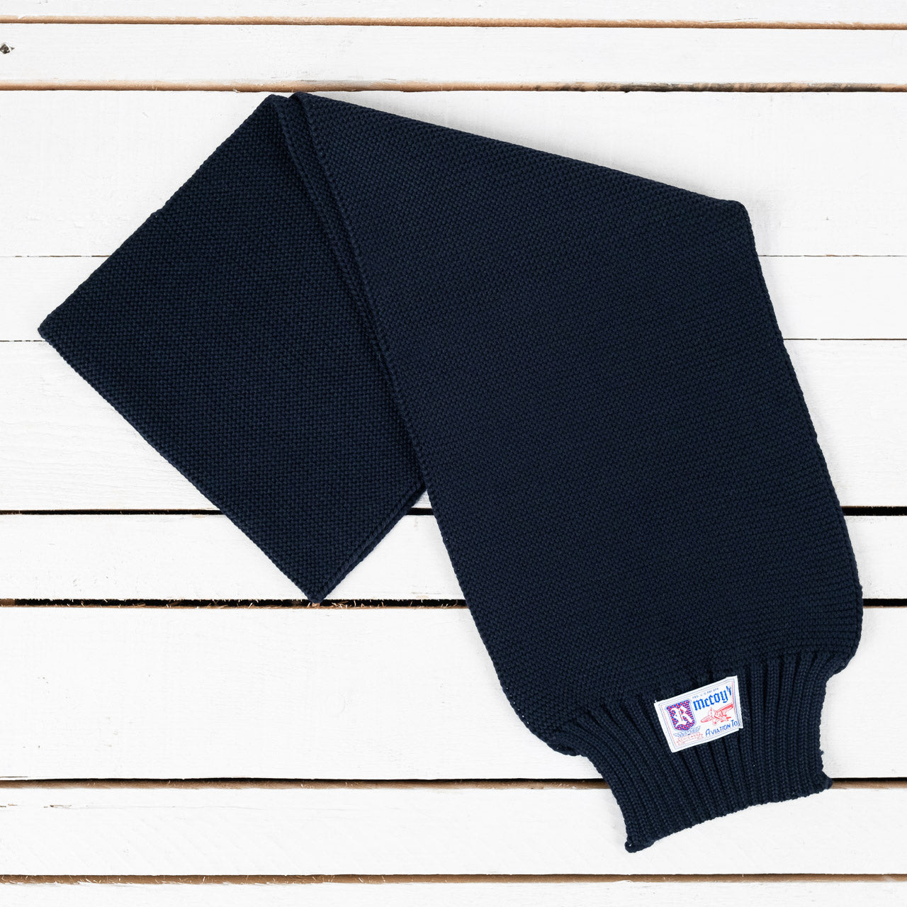 Scarf Wool-Knit Navy