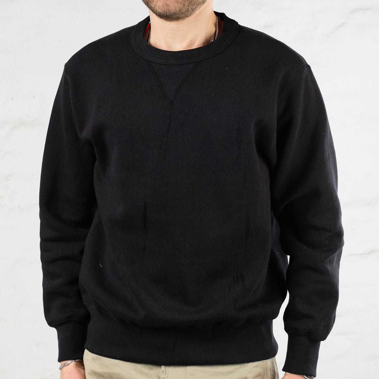 10 oz. Loopwheel Crewneck Sweatshirt Schwarz