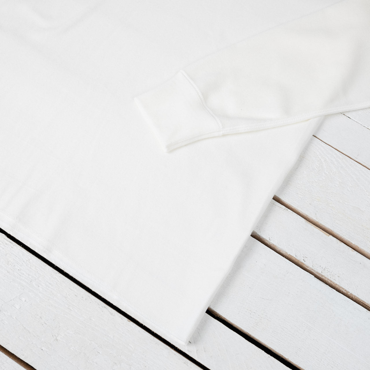 Union Henley Undershirt L/S White