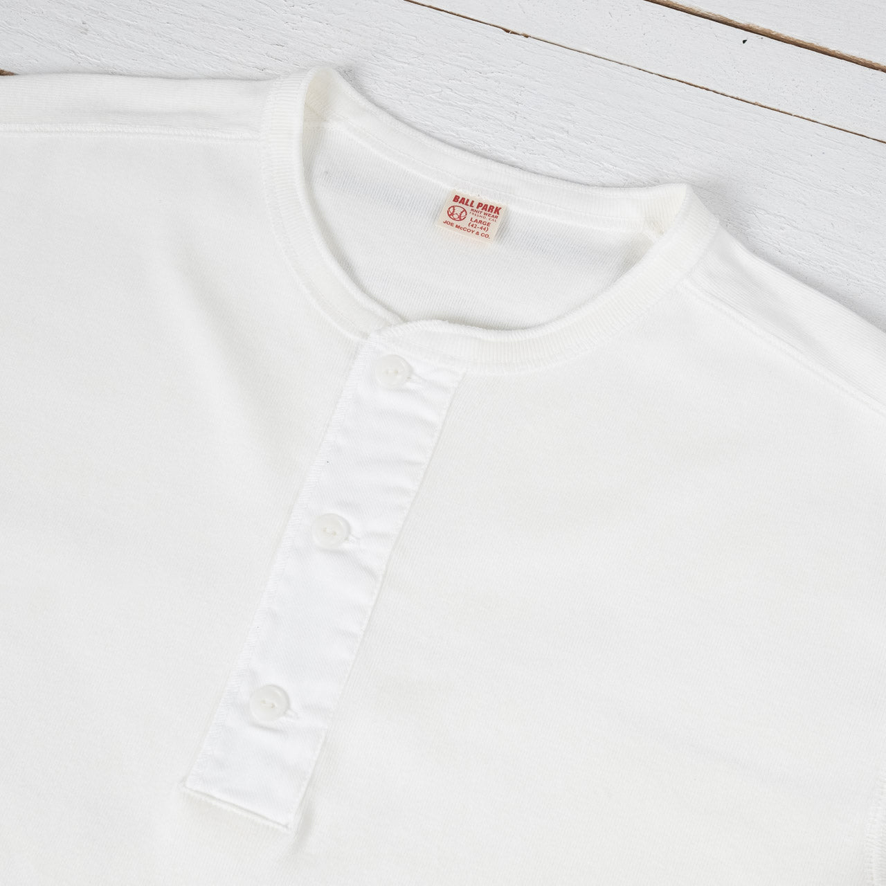 Union Henley Undershirt S/S Weiß