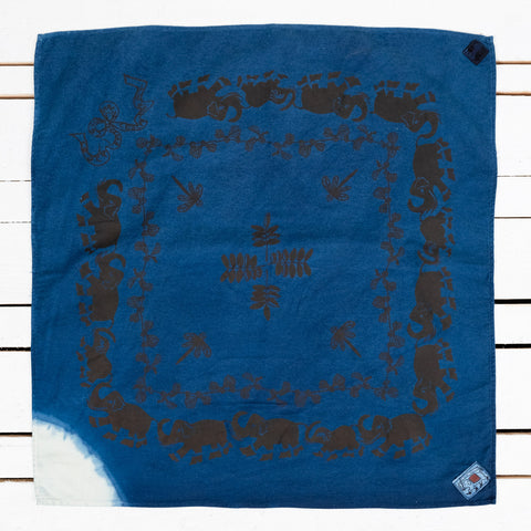 Bandana Achilles' Heel Indigo Dyed