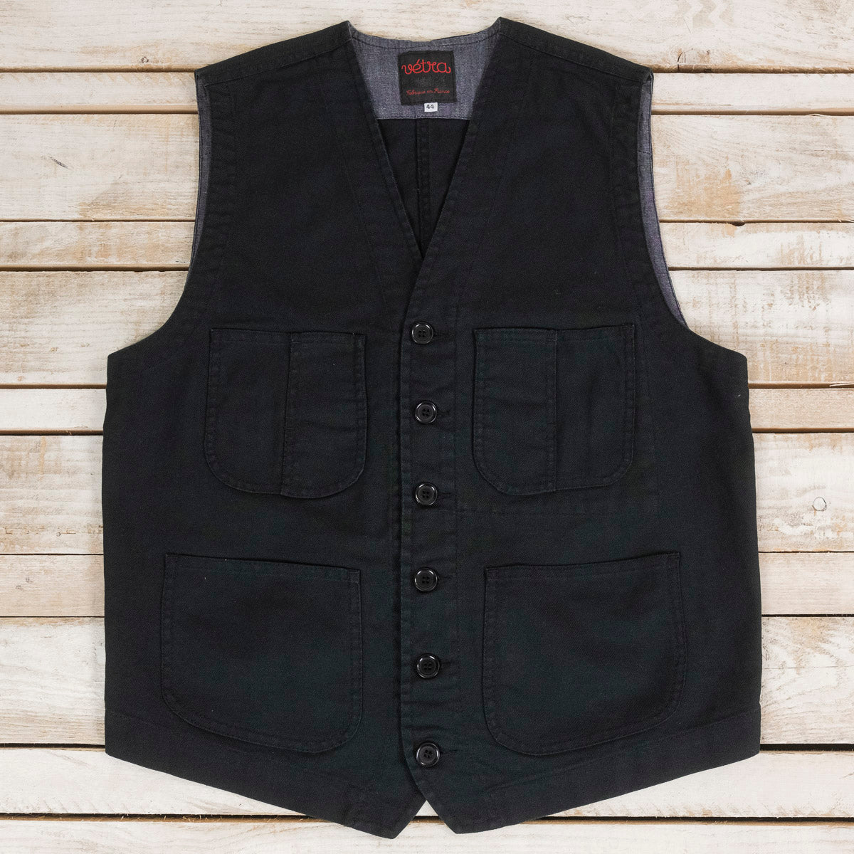 Weaved Vest Schwarz