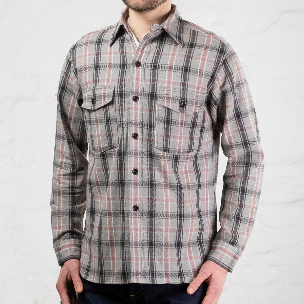 Flannel Work Shirt One Wash F1