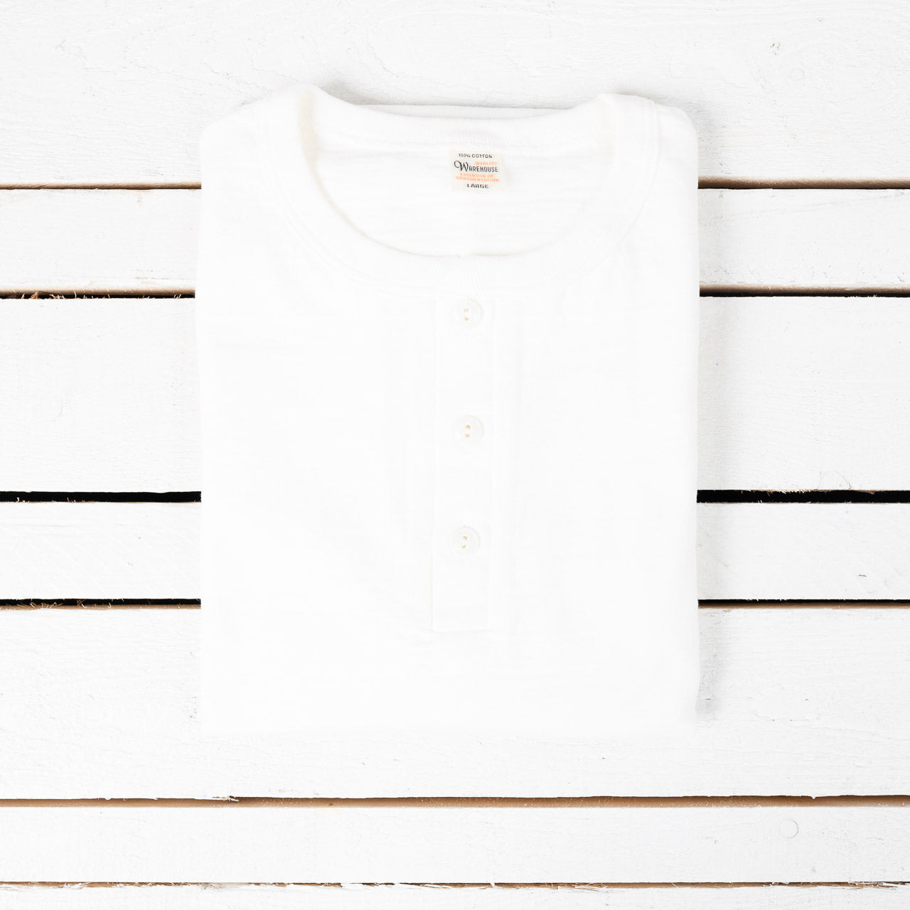 Longsleeve Henley Neck Off-White