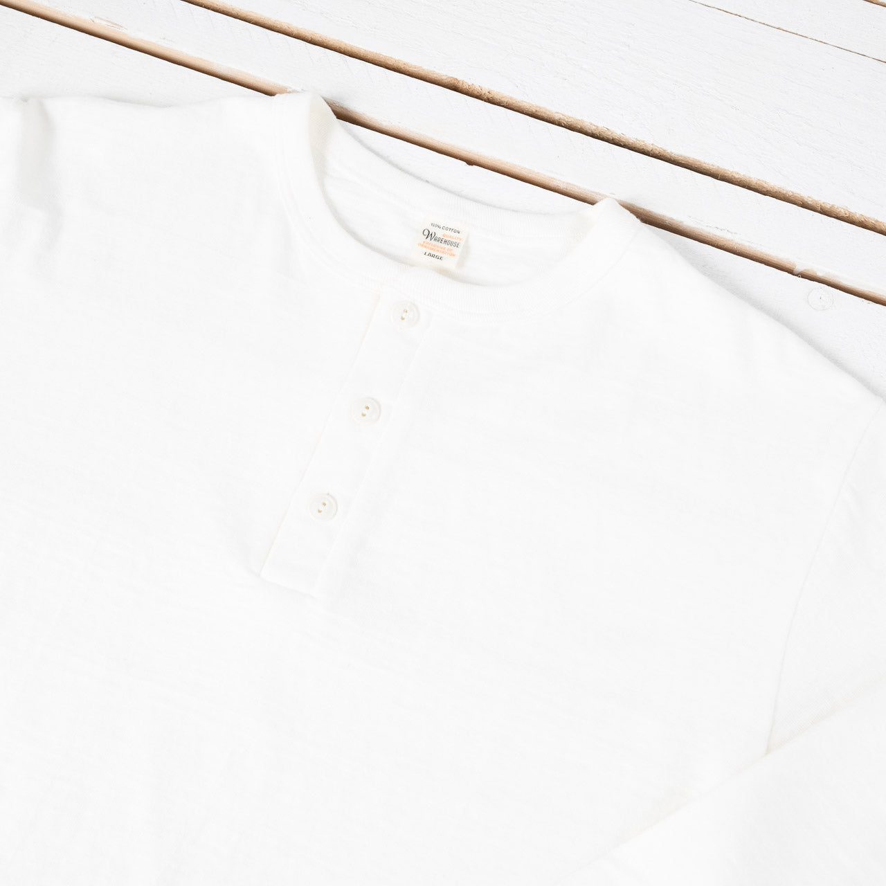 Longsleeve Henley Neck Off-White