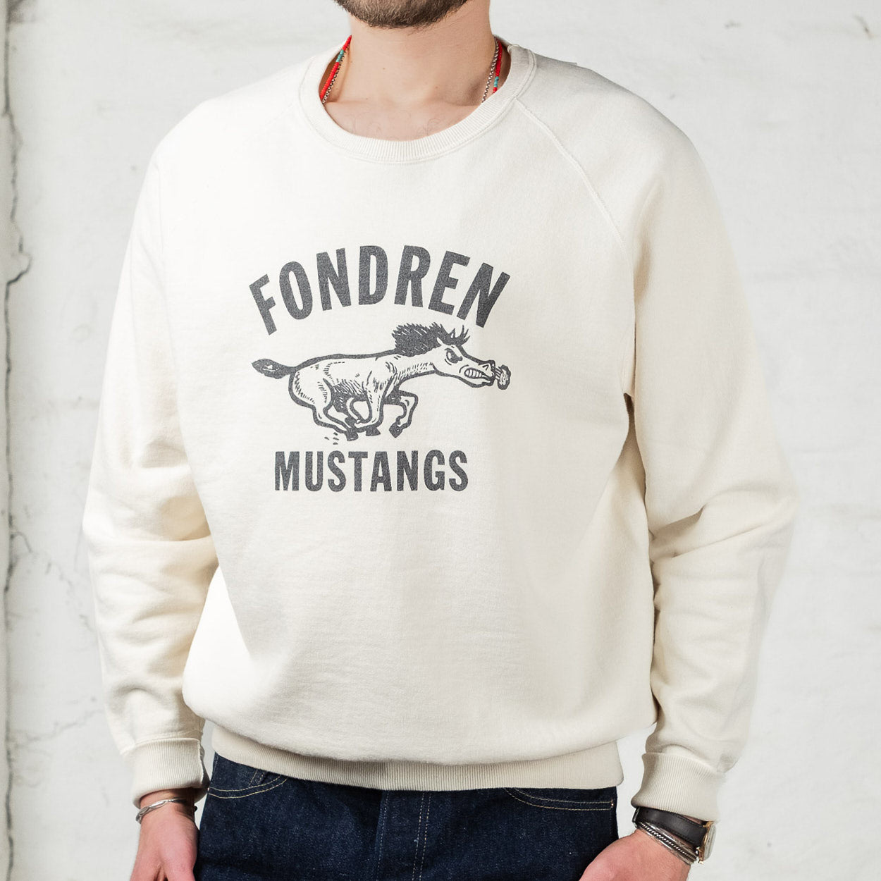 Lot 461 Crew Sweatshirt Fondren Cream