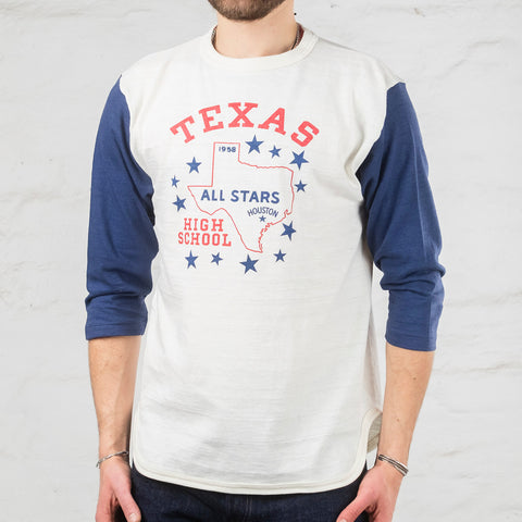 Three Quarter Baseball Shirt TEXAS Navy