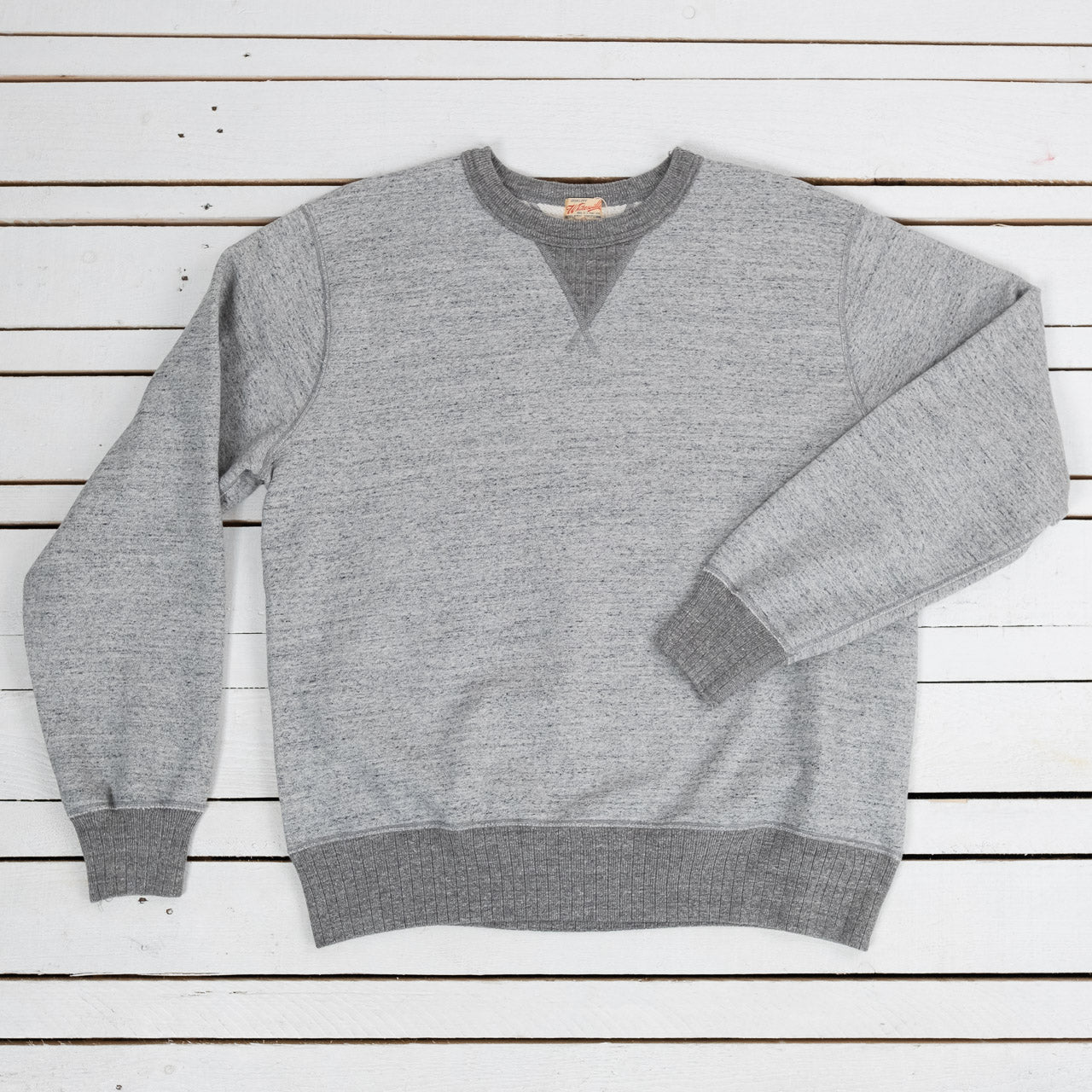 Heavy Sweatshirt Grau Meliert