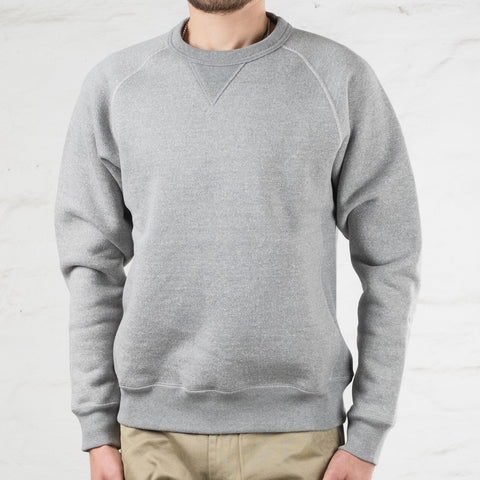 Double Heavyweight Pullover Crewneck Gray Heather