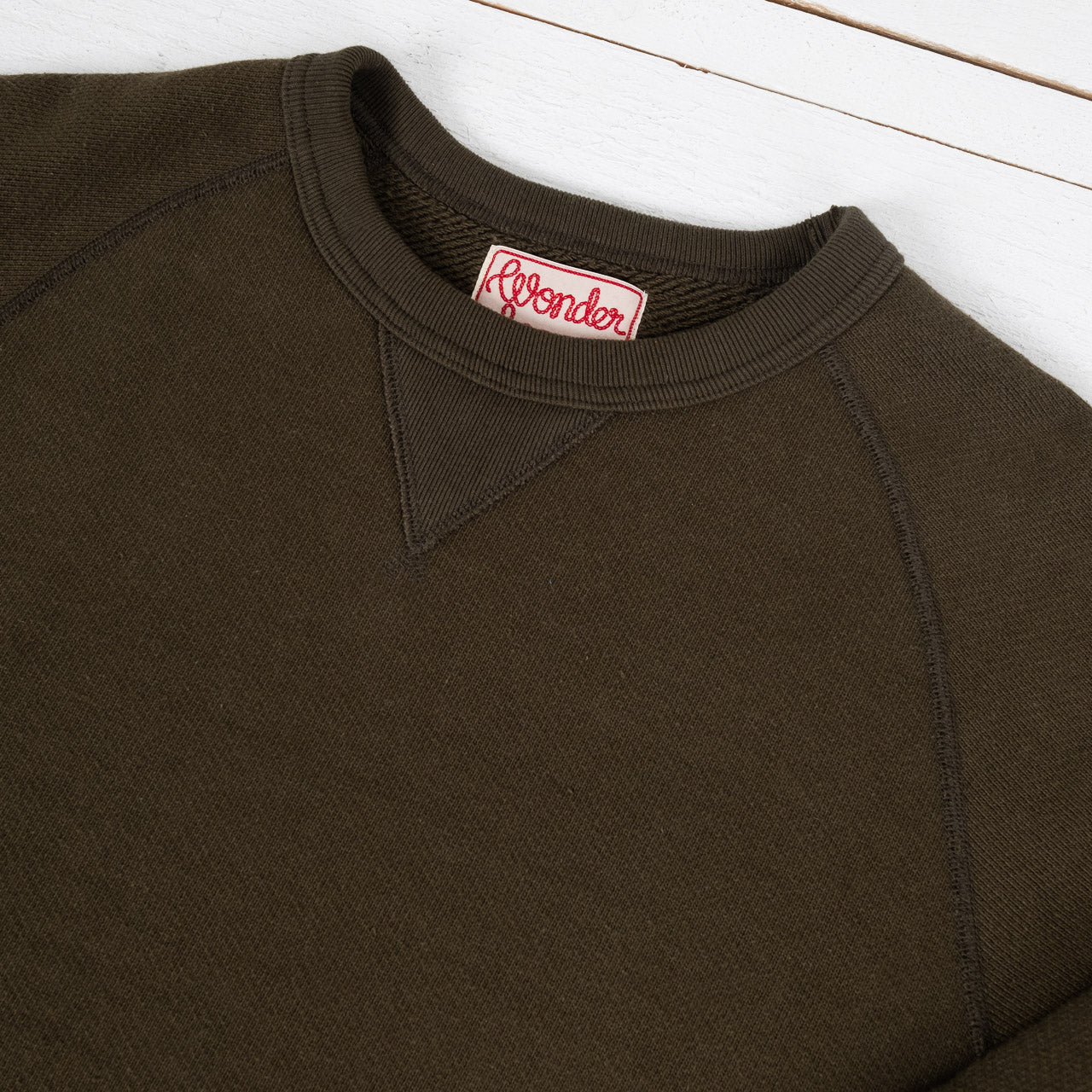 Double Heavyweight Pullover Crewneck Khaki