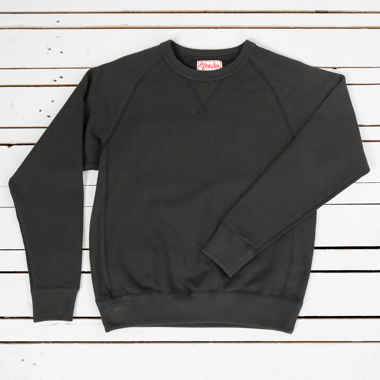 Pullover Crewneck Super Looper French Terry Black