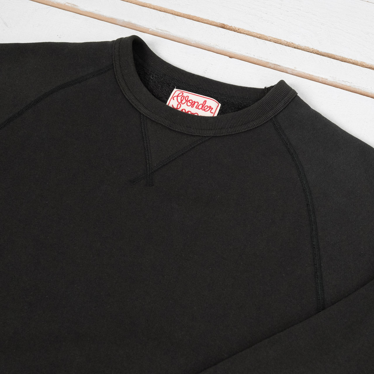 Pullover Crewneck Super Looper French Terry  Schwarz