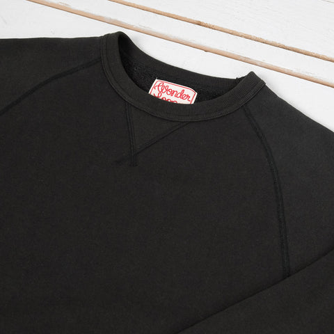 Pullover Crewneck Super Looper French Terry Black