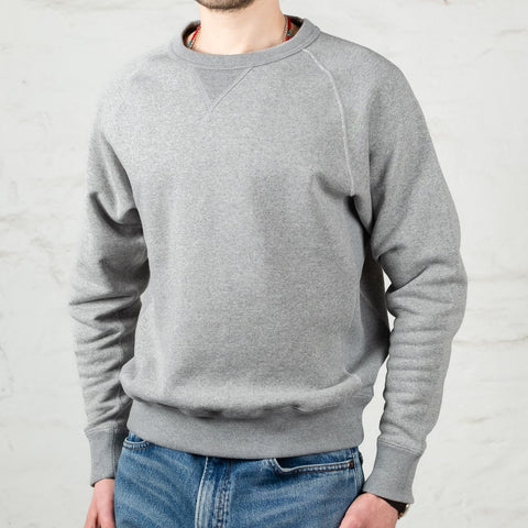 Pullover Crewneck Super Looper French Terry Heather Grey