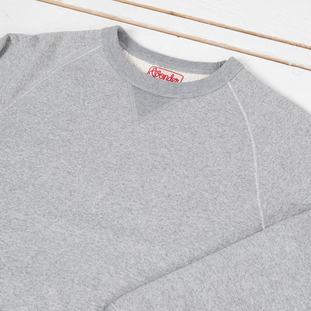 Pullover Crewneck Super Looper French Terry  Heather Grey