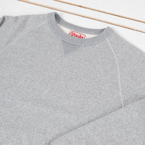 Pullover Crewneck Super Looper French Terry Heather Grey