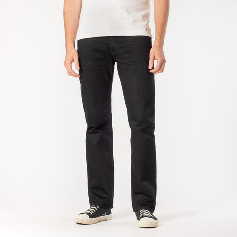 IH-666S-142bb 14 oz. Slim Straight Black/Black