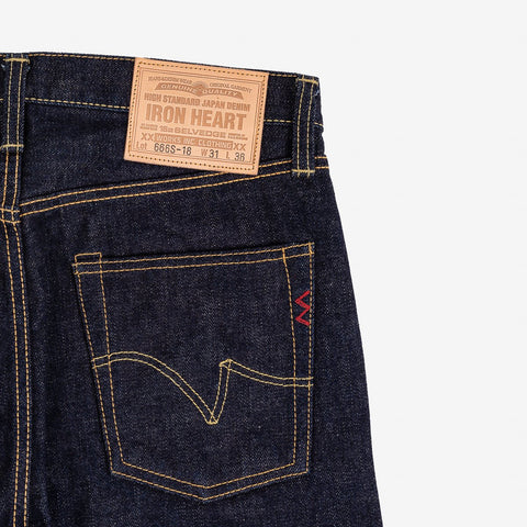 IH-666S-18 18 oz. Slim Straight Vintage Selvedge