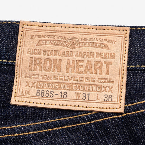 IH-666S-18 18 oz. Slim Straight Vintage Selvedge