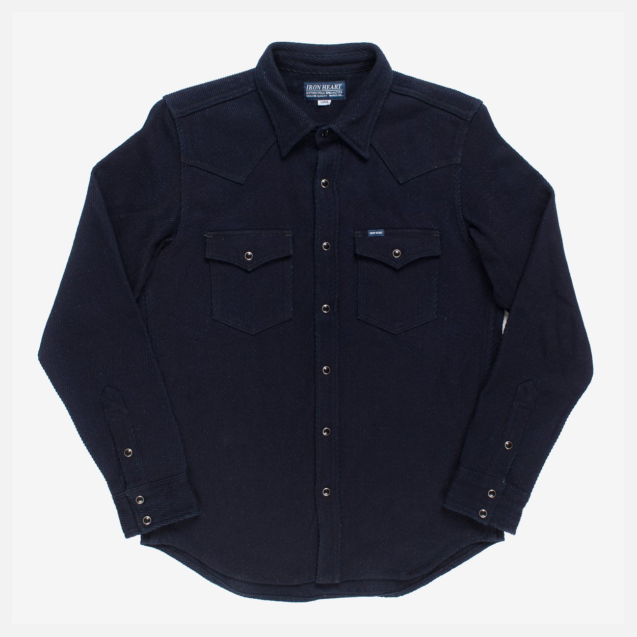 IHSH-208-IND Indigo Kersey Western Shirt