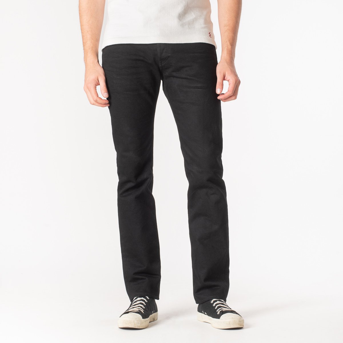 IH-777S-142bb 14oz Slim Tapered Black/Black