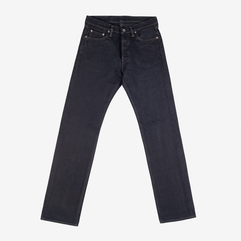 IH-634S-B 21oz Straight Cut Indigo Overdyed Black