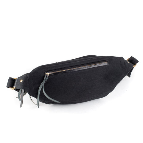 IHE-37 21oz Denim Waist Bag Schwarz