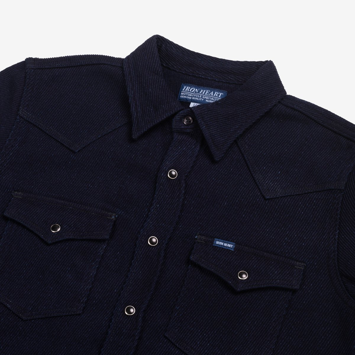 IHSH-208-IND Indigo Kersey Western Shirt