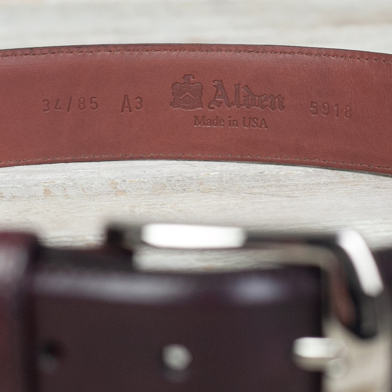 1/2" Cordovan Belt Bordeaux