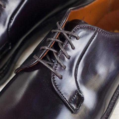 Plain Toe Blucher Cordovan Burgundy