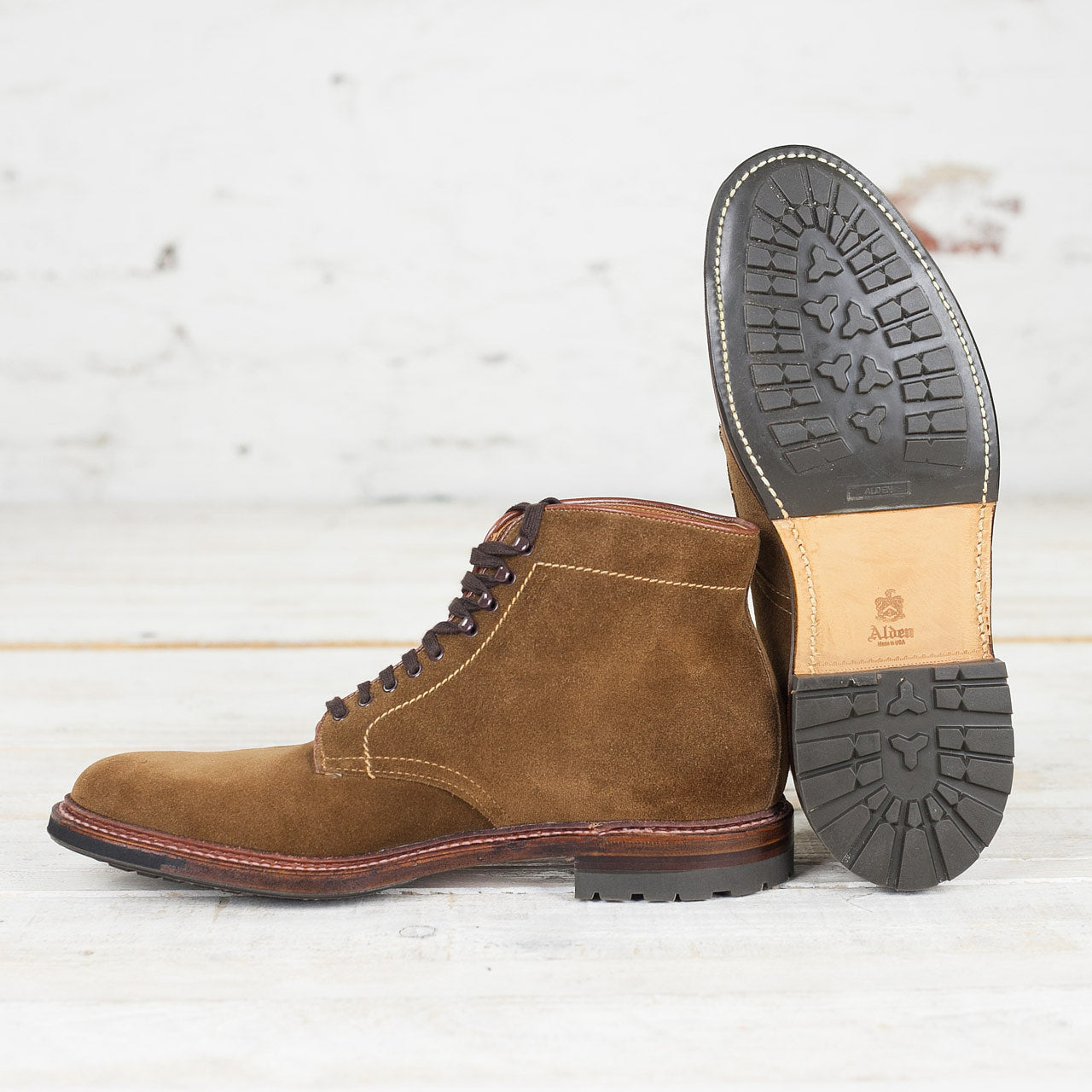 Alden Plain Toe Snuff Suede