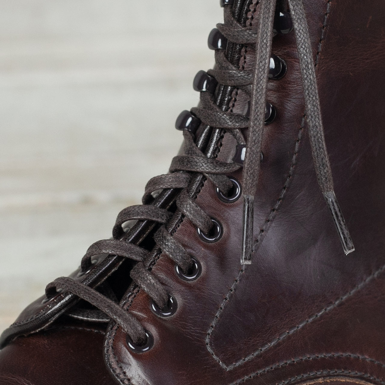 54" Flat Waxed Laces für Indy Boot Braun