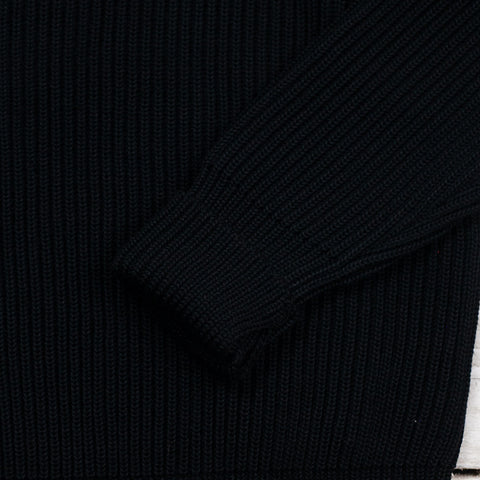 Navy Half-Zip Schwarz