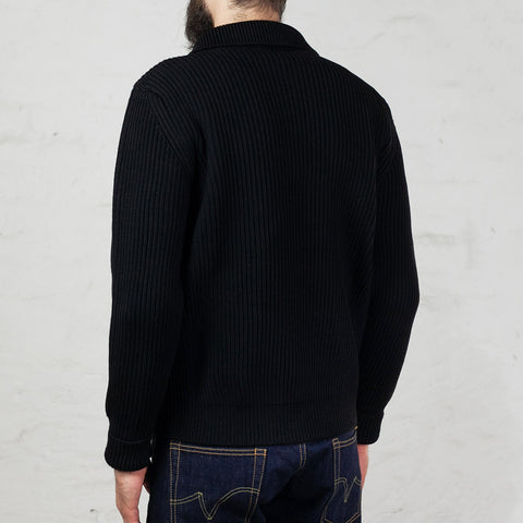 Navy Half-Zip Schwarz