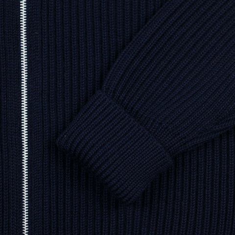 Navy Full-Zip mit Taschen Navy