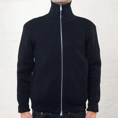 Navy Full-Zip Schwarz