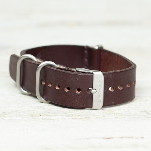 Nato watch strap dark brown