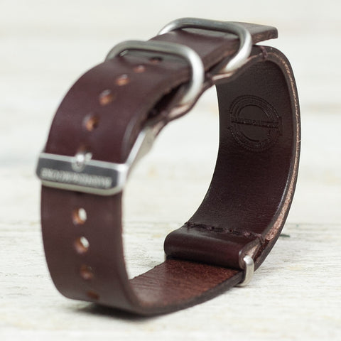 Nato watch strap dark brown