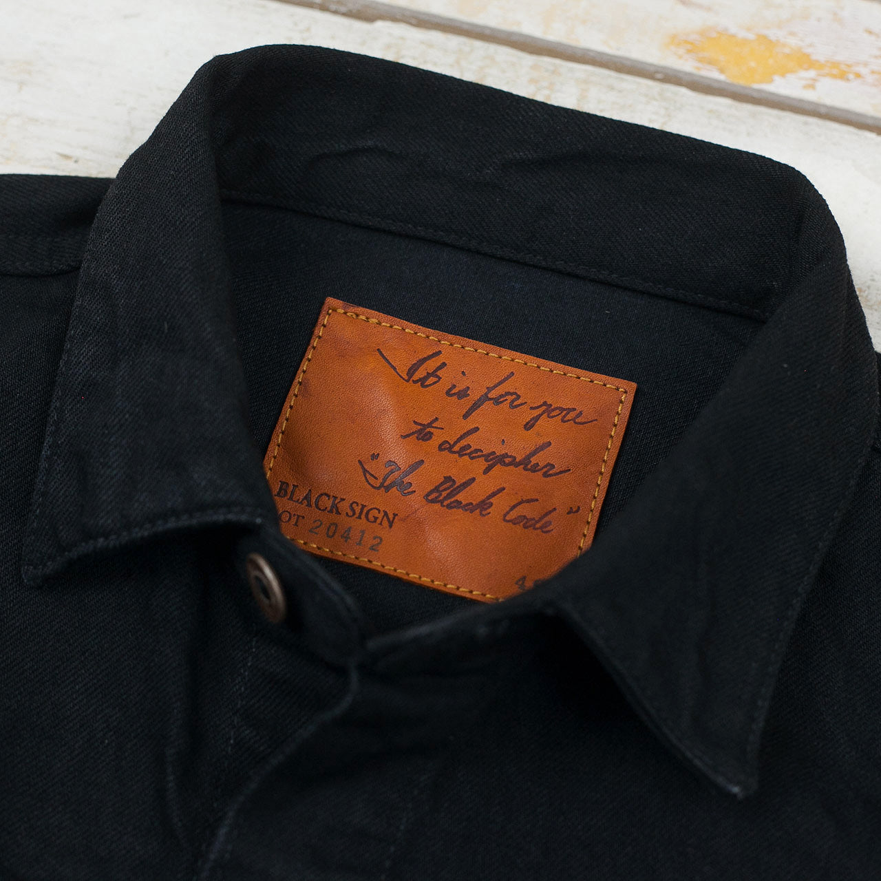 15oz. Black Denim Pleats Jacket