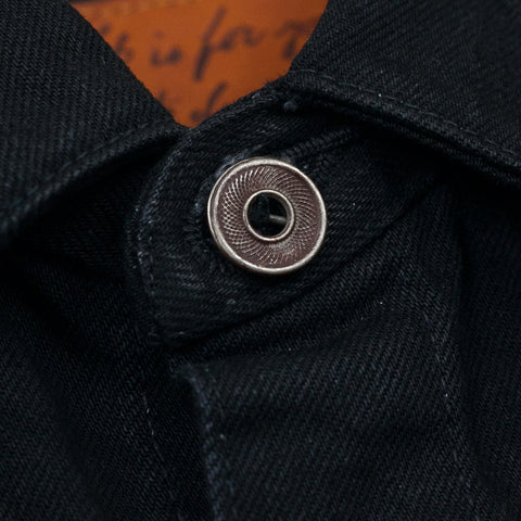 15 oz. Black Denim Pleats Jacket