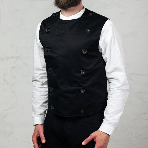 Black Chino Swindler Vest