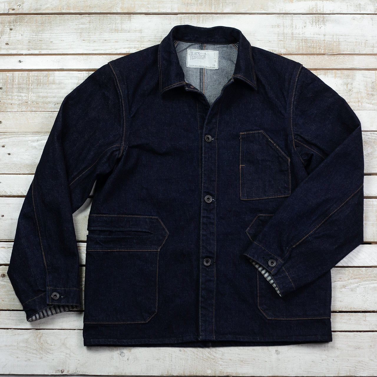 15oz Denim Delta Jacket Dark Indigo