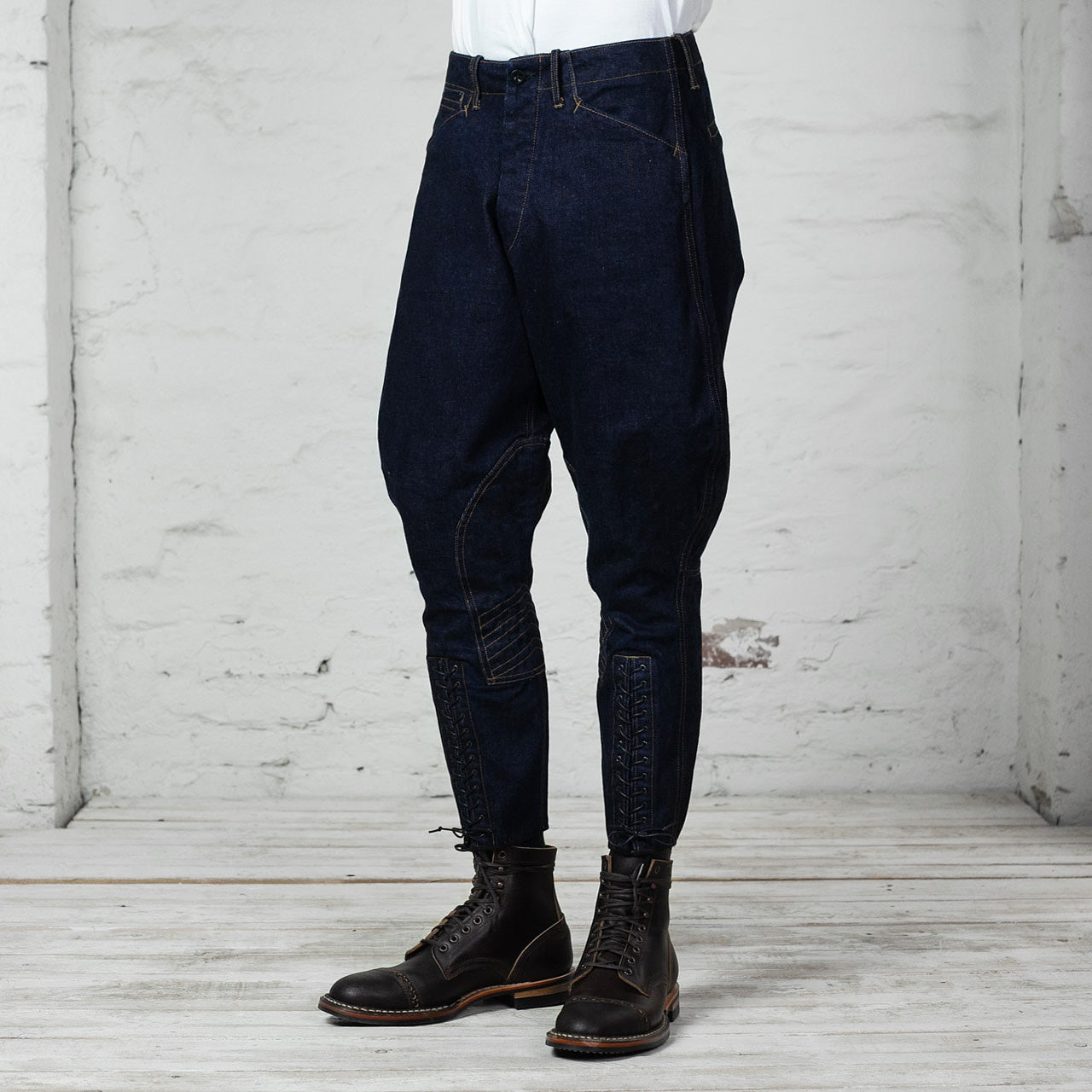 15oz Denim Breeches Dark Indigo