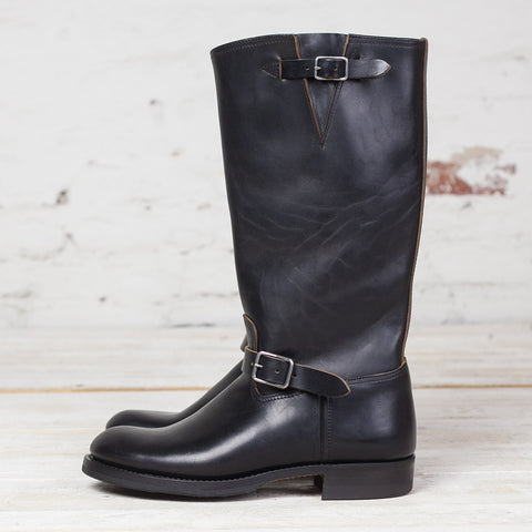 Aviator Boots Horsehide Black